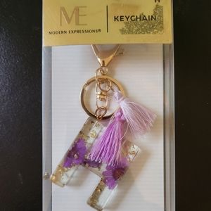 Modern Expressions Letter H Keychain